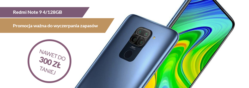 Redmi Note 9 w promocyjnej cenie! - PROMOCJA ZAKOŃCZONA
